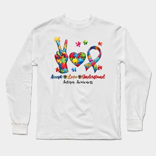 Autism Awareness Gift for Birthday, Mother's Day, Thanksgiving, Christmas Long Sleeve T-Shirt